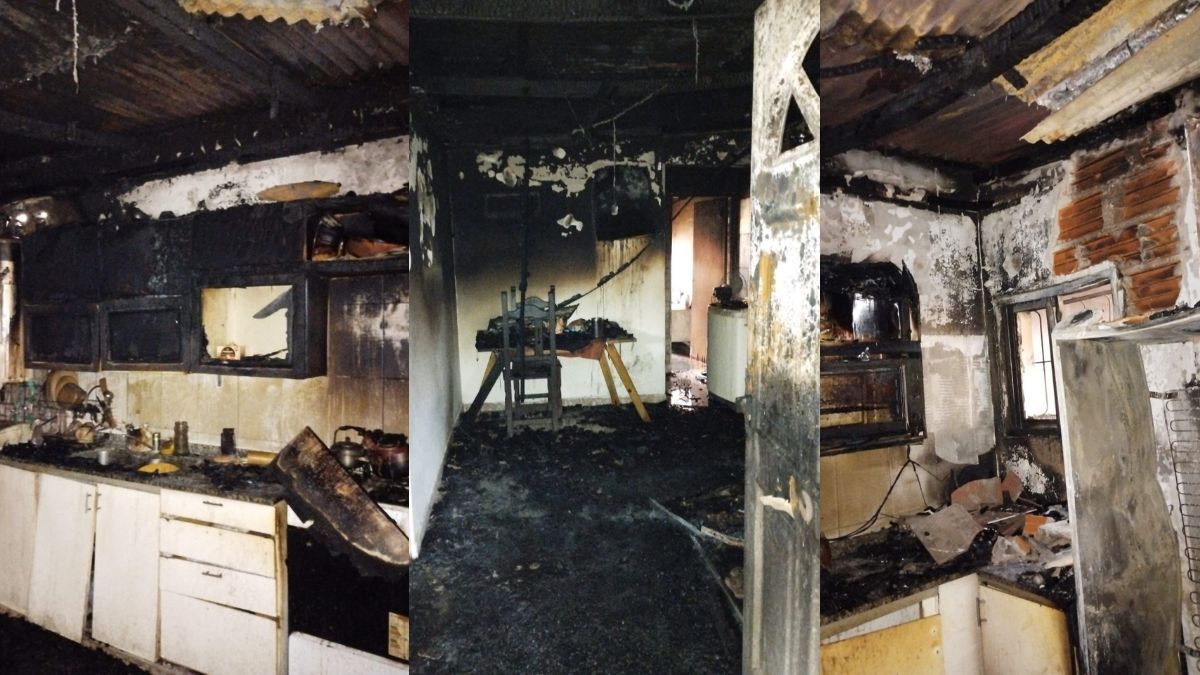 Incendio total en una casa de Lomas de Zamora: Tuvimos un Dios aparte
