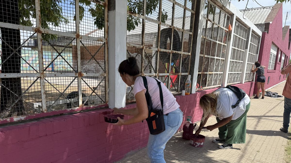 realizaron jornadas de refacción y mantenimiento en escuelas antes del inicio de clases